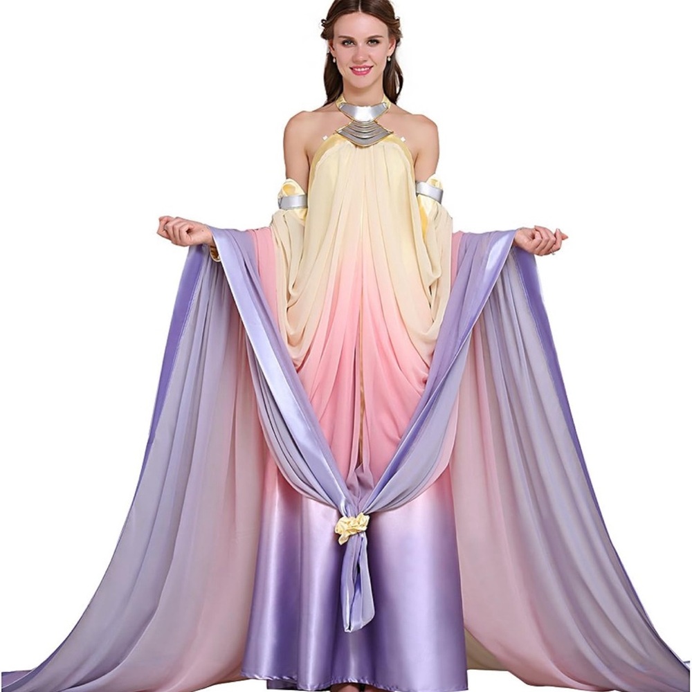 NEW Star Wars Cosplay Padamé Amidala Lake Dress